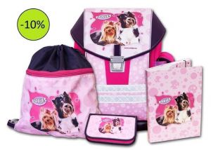 Školní aktovkový set ERGO ONE Pupies 4-dílný