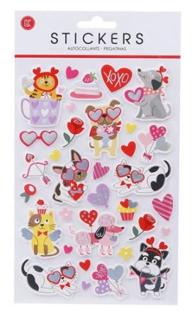 Nálepky 25x14,5cm 3D Pejsci