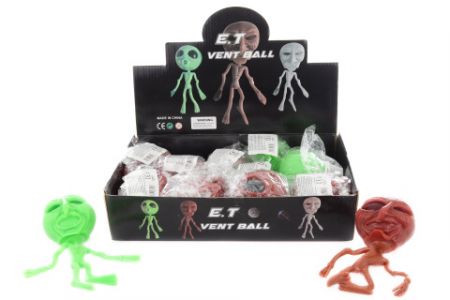 Gumový mimozemšťan kulící oči