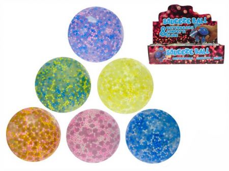 Míček strečový s kuličkami 7cm 6 barev