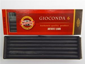 KOH-I-NOOR Tuhy 4345/02 černé grafitové umělecké 5,6 (4345002004PK)