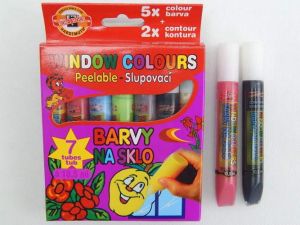 KOH-I-NOOR Souprava barev na sklo 7x10ml