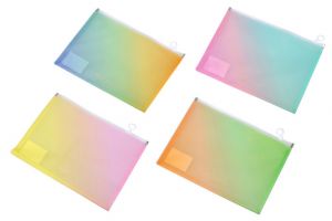 Složka se zipem 32x23,8 cm barevná