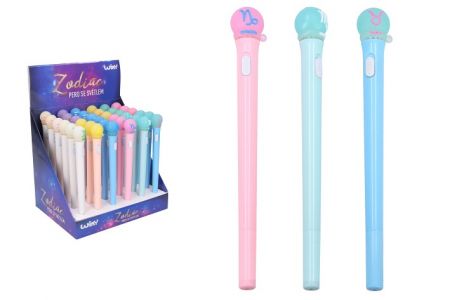 Pero se světlem a ozdobou gelové 0.5mm - Zodiac