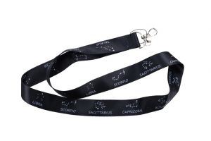 Klíčenka na krk s kovovou karabinkou - Zodiac