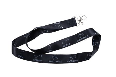 Klíčenka na krk s kovovou karabinkou - Zodiac