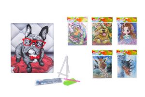 Kreativita diamond painting 21x25 cm MIX + stojánek