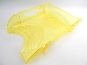 Box kancelářský transparentní žlutý