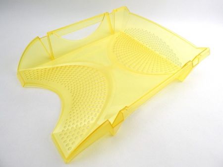 Box kancelářský transparentní žlutý