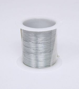 Drátek vázací, stříbrný / 20 m / 2814