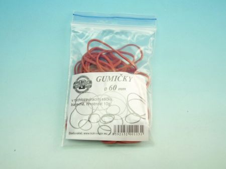 Gumičky 10g pr. 60 mm