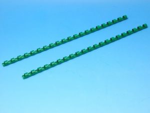 Hřeben 8 zelený pro kroužk.vazbu