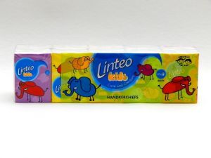 Kapesníky LINTEO KIDS mini 10x10, 3-vrstvý, 301050