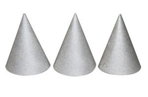 Kloboučky stříbrné 6ks Párty /818434/