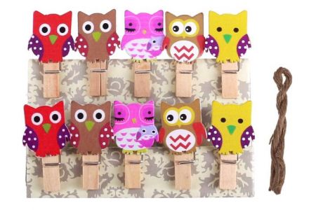 Kolíčky - Sova / 10 ks / 816259