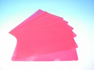 Obal zakládací A4 "L" červená AH111 /10330181/