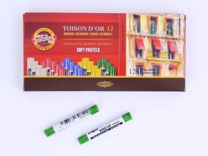 KOH-I-NOOR Pastel prašný umělecký K10-75 8500 zeleň mechová světlá