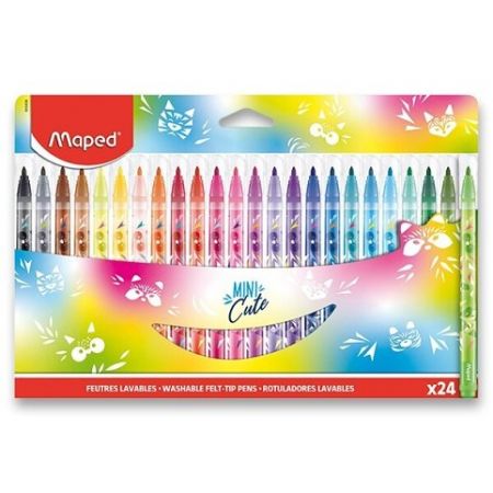 Dětské fixy Maped Color'Peps Jungle Mini Cute 24 barev