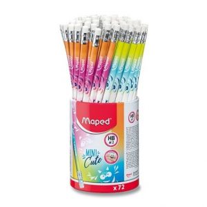 Grafitová tužka Maped Black'Peps Mini Cute tvrdost HB, stojánek 72 ks