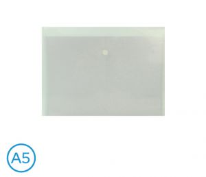 Obal spisový s klopou a drukem A5 LUMA, čirý