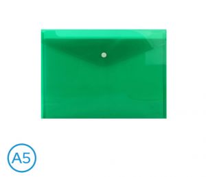 Obal spisový s klopou a drukem A5 LUMA, zelený