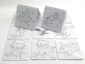 Puzzle omalovánka 3 ks 891901