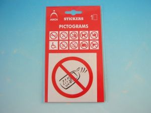 Samolepka "Zákaz používání mobilního telefonu"