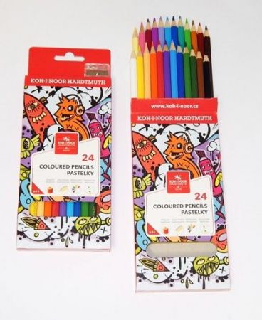 KOH-I-NOOR Souprava pastelek školních 3554 24 teenage