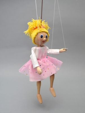 Baletka 30 cm, dřevěná loutka