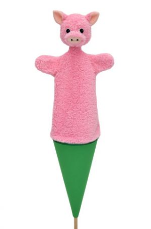 Prasátko 55 cm 3v1, kornoutový maňásek