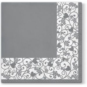 Ubrousky 33x33cm Rámeček šedý /TL676053/