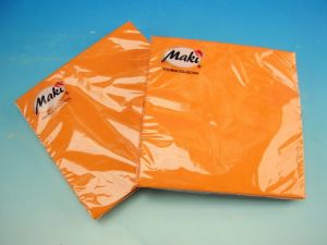 Ubrousky MAKI SLCO 000300 ORANŽOVÉ,33x33, 20ks