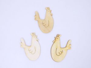 Výřez dřevěný Slepička 10cm /10438/