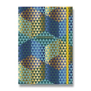 Náčrtník Shkolyaryk Sketch &amp; Note Geo A5, tečkovaný, 80 listů, mix motivů