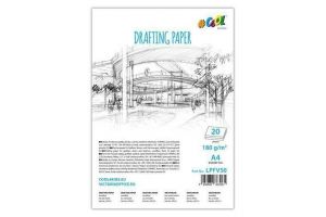 Papír na technické výkresy, čtvrtky, A4, 20 listů, VICTORIA