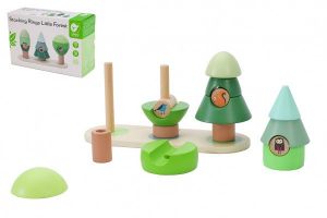 Skládanka dřevo Les/Stromy 16ks v krabici 24x16x8,5cm 10m+