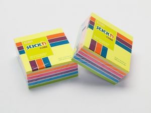 Bloček samolepící 76x76 NEON, 6 barev STICK‚N /21539/
