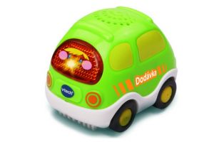 Autíčko Tut Tut Dodávka česky mluvící plast 8cm na baterie se zvukem se světlem v krabiče