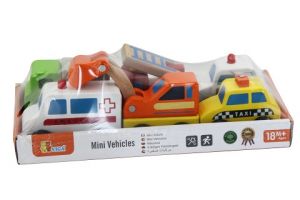 Dřevěná autíčka 6 ks