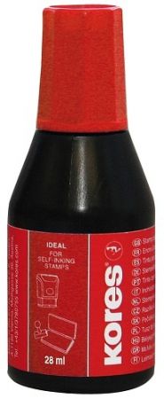 KORES Razítková barva 28 ml červená