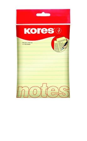 KORES Linkovaný samolepicí bloček 150x100mm / 100 lístků v bločku