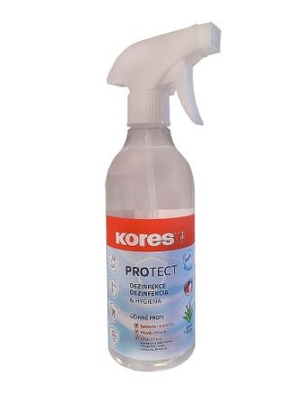 KORES Dezinfekce na ruce s parfemací ALOE 500 ml s rozprašovačem