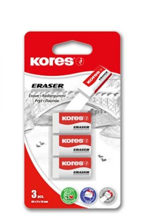 KORES Pryž KE30 BÍLÁ, 40x21x10 mm