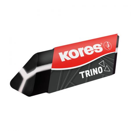 KORES Pryž TRINO, trojhranná, černo-bílá