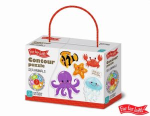 Far Far Land Puzzle obrysové moře 5 obrázků