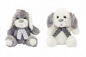 Medvšd/Medvídek sedící se šátkem plyš, 2 barvy