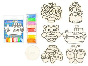 Kreativní set, obrázek + kuličková modelína