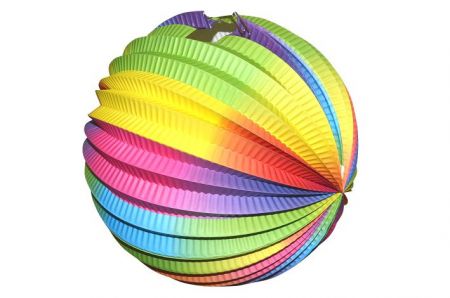 Lampion koule rainbow 25 cm 