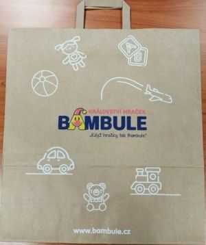 Papírová taška Bambule velká