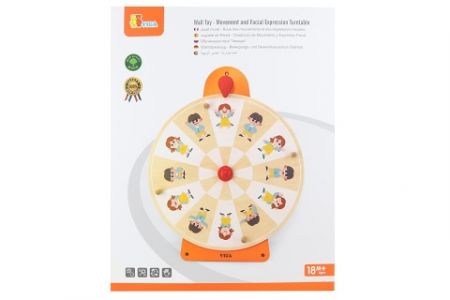 Dřevěná nástěná hra výrazy tváře